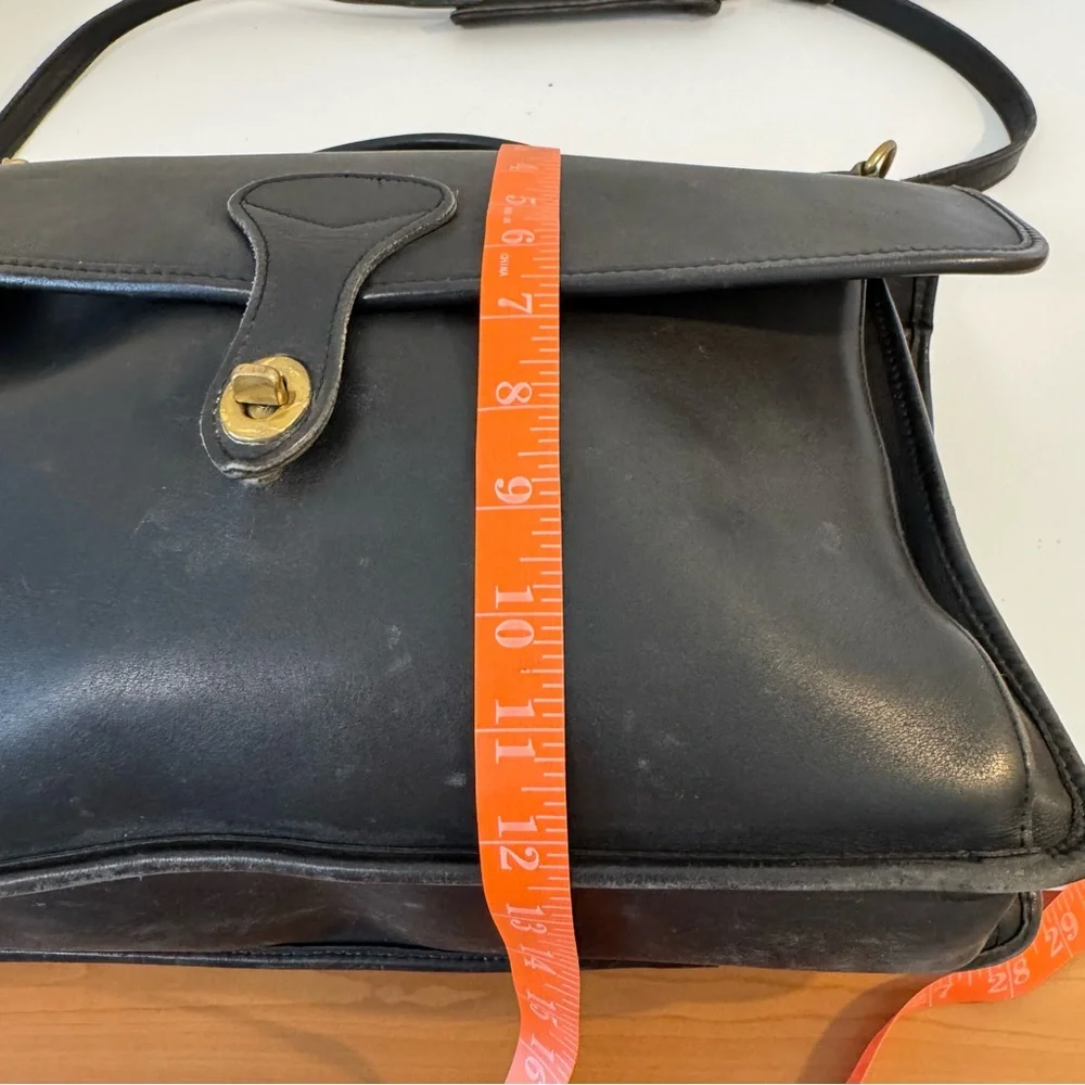 Classic Black Leather Laptop Satchel - Women's Laptop Bag